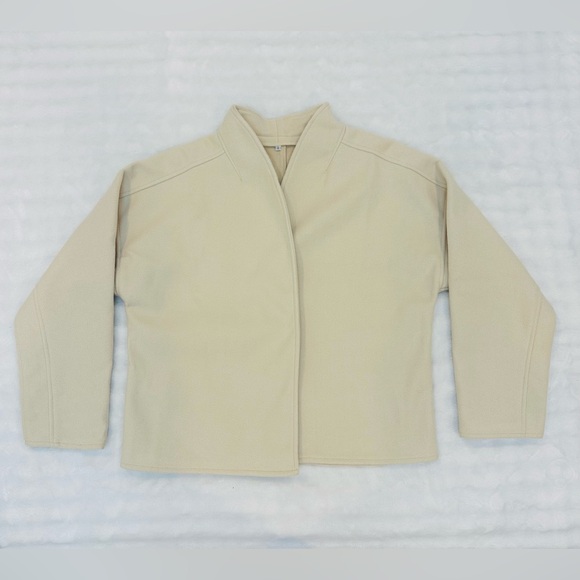 Cream Open Front Jacket - Picture 3 of 6